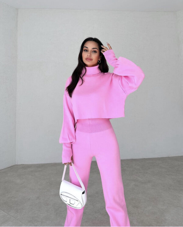 Set pink sweater one size / Σετ ροζ φόρμες one size