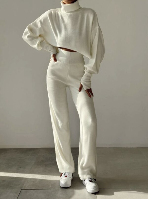 Set white sweater one size / Σετ άσπρες φόρμες one size